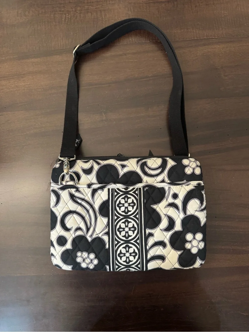 Vera Bradley Black & White Floral Quilted iPad  Case